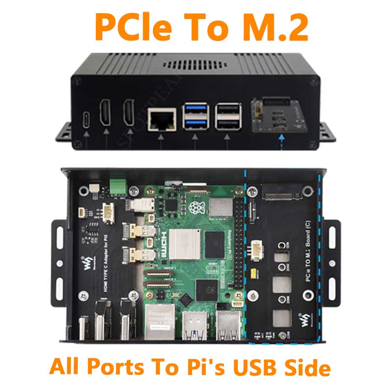 Raspberry Pi 5 Box Case Kit-C  - M.2 Ssd reseña y precio