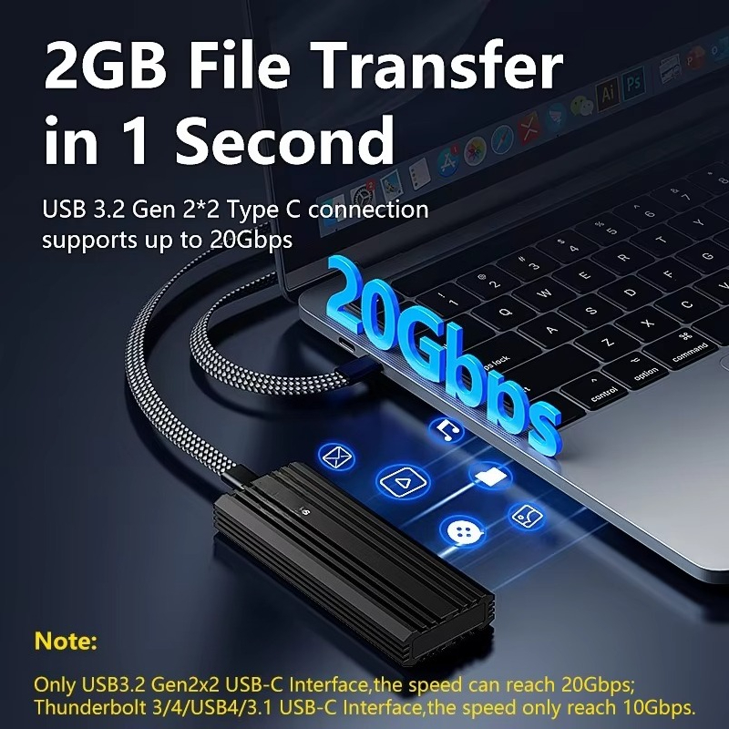 Caja Externa para SSD M.2 NVME - External Ssd reseña y precio